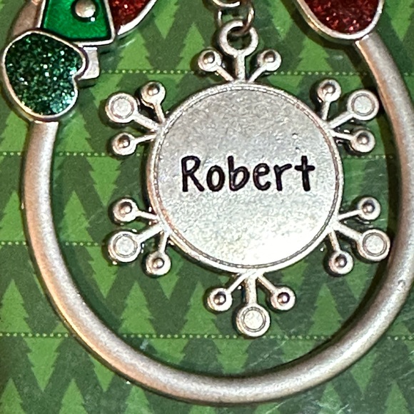 🌸 $3 if bundled ROBERT Engraved Collectible Snowman Christmas Ornament by GANZ - Picture 2 of 7